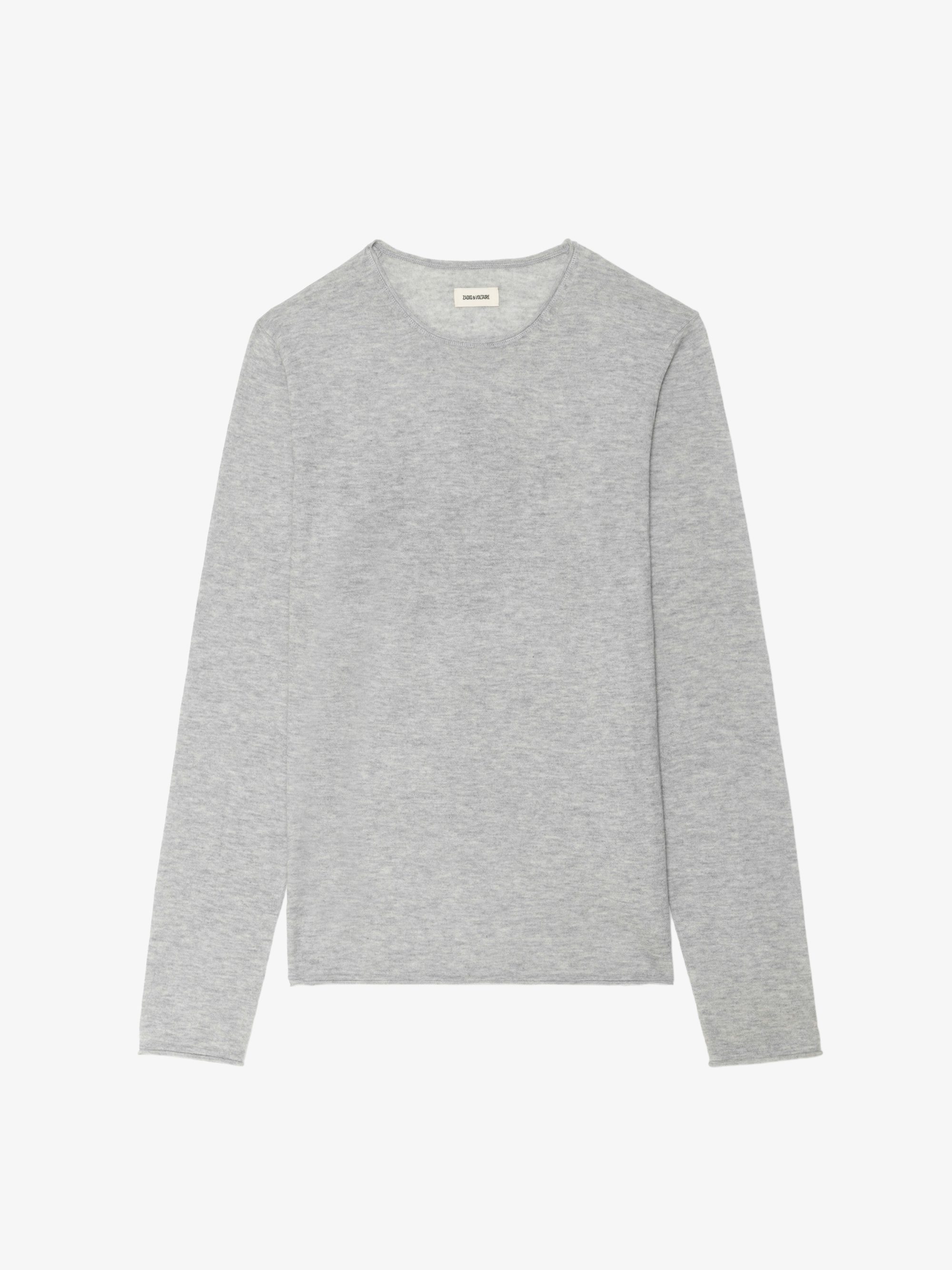 Teiss 100% Cashmere Jumper - Round neck jumper with long sleeves featuring a print on the back.